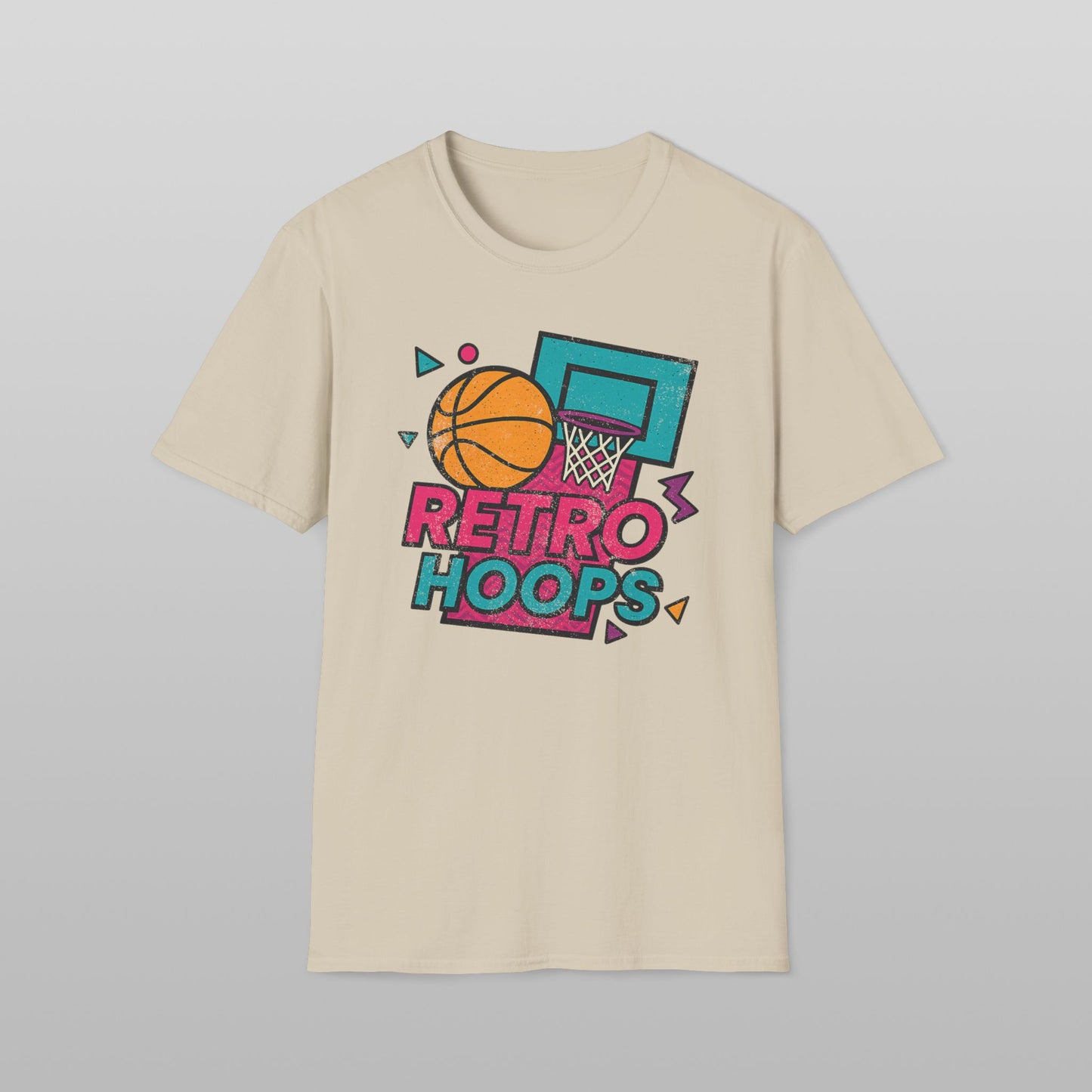 Retro Hoops Basketball T-Shirt