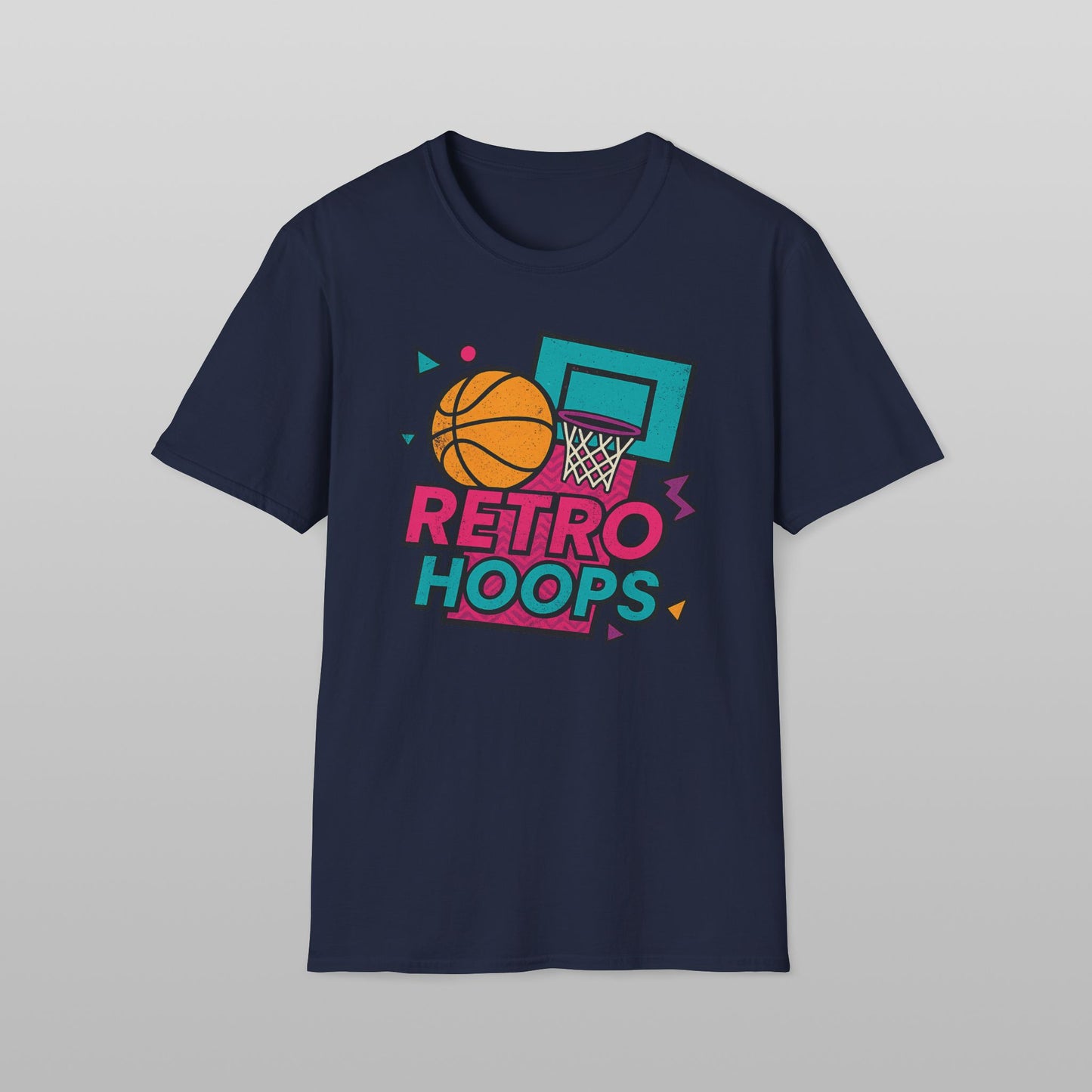 Retro Hoops Basketball T-Shirt