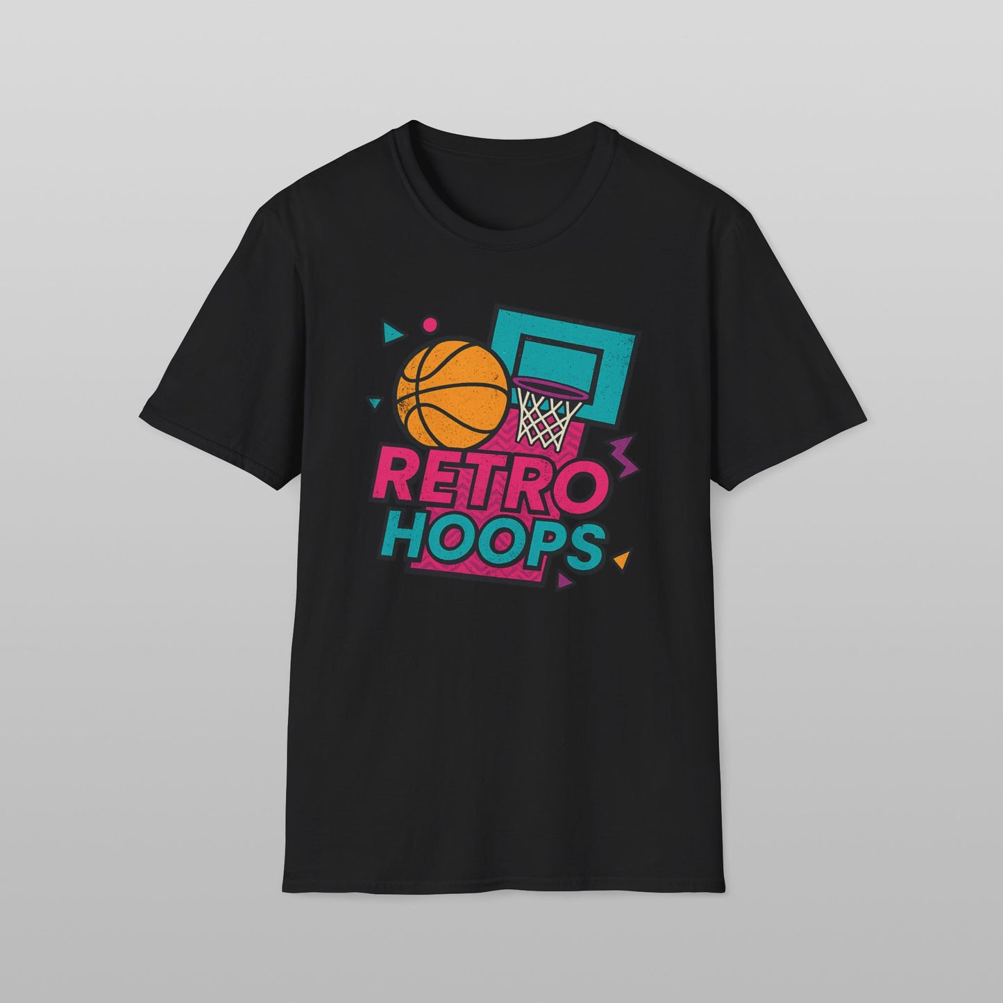 Retro Hoops Basketball T-Shirt