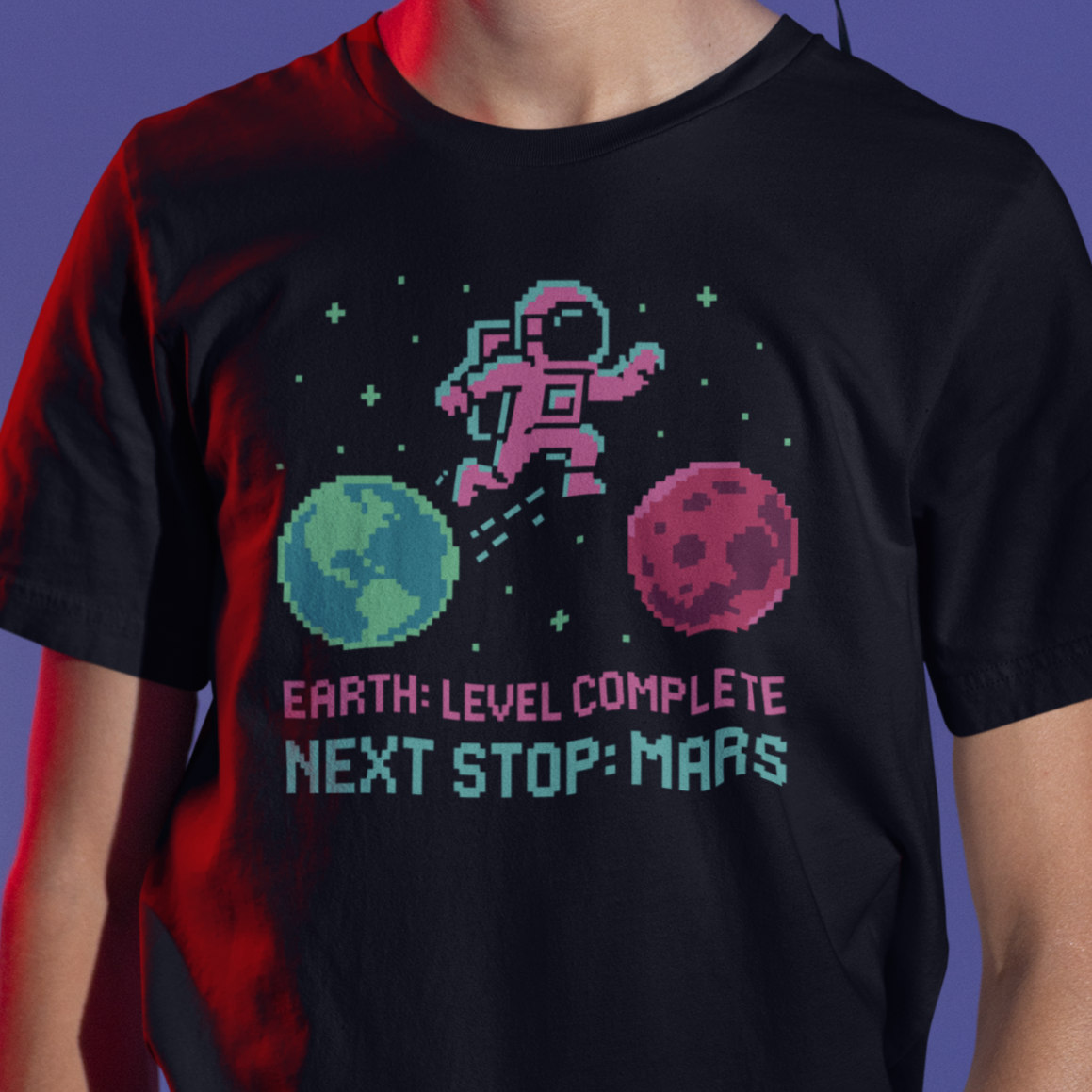 Retro Gamer Astronaut Soft Style T-Shirt