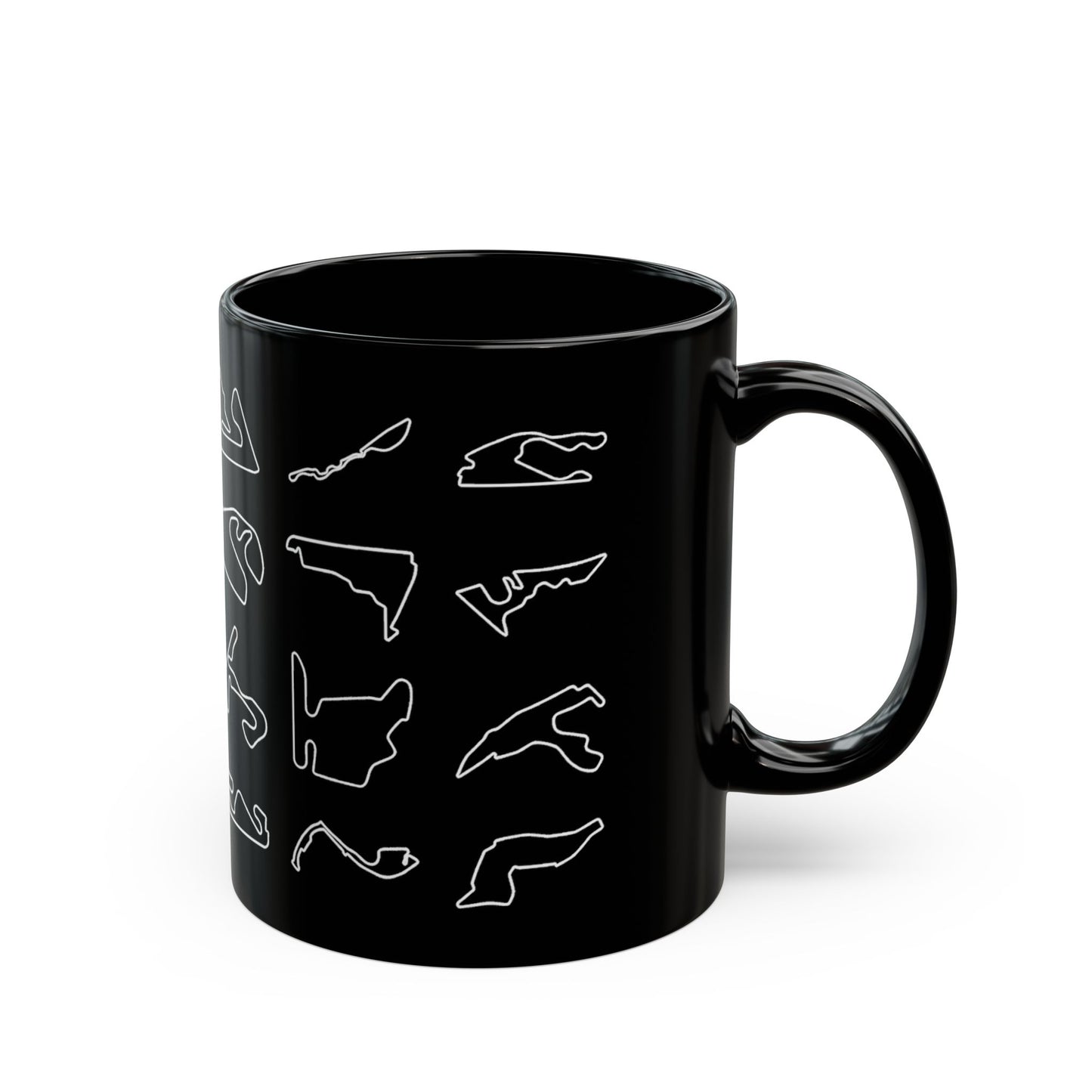 [11oz] 2026 Formula 1 circuits black mug right view