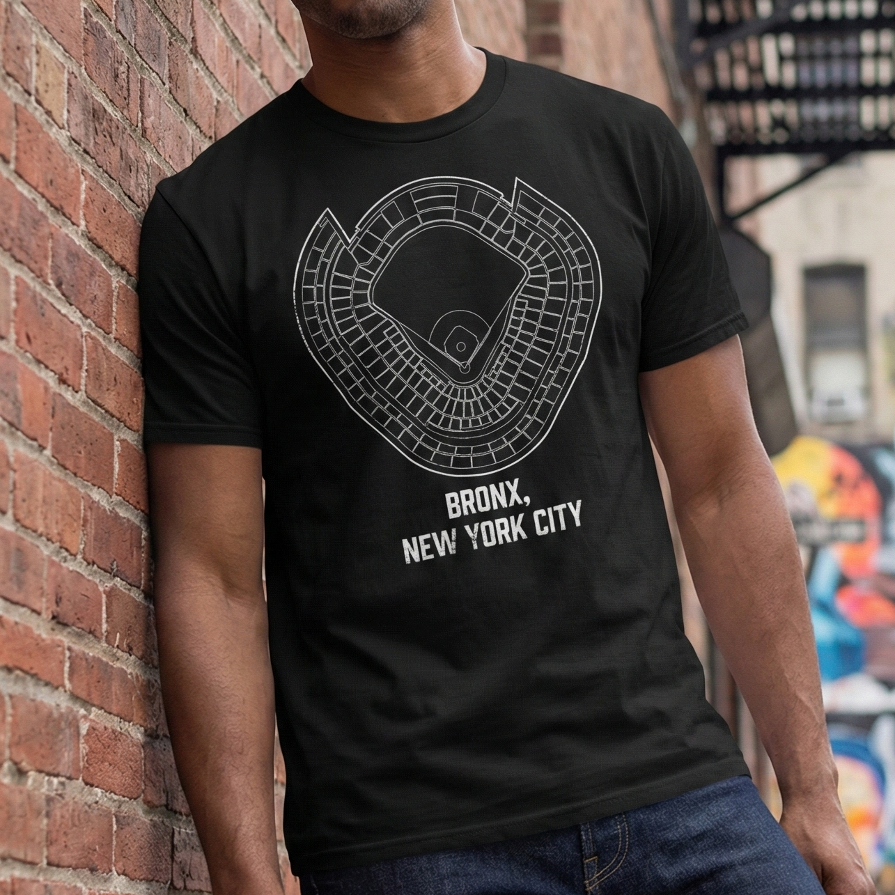Bronx New York City Baseball Stadium T-Shirt